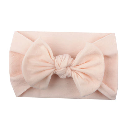 Baby Girls Rabbit Ear Bow Headband – Soft Knot Hairband for Newborns, Infants & Toddlers Photo Props