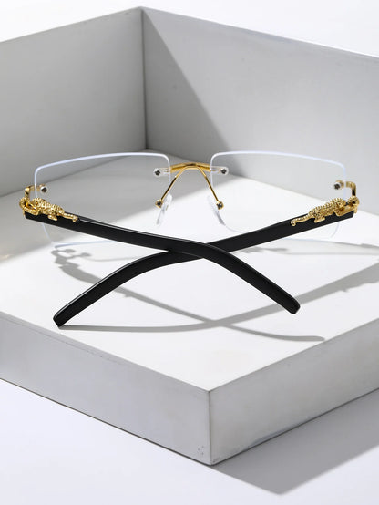 Fashionable Frameless Rectangular Personalized Sunglasses – Trendy Eyewear for Daily Life