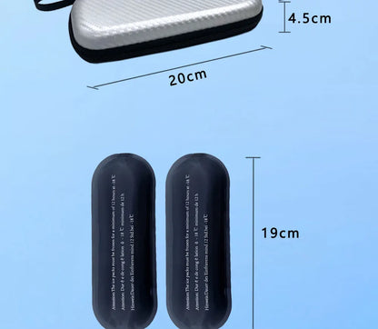 Portable Insulin Cooling Bag with 4 Ice Packs – Diabetic Pocket Pill Protector, Waterproof Thermal Insulated Medical Cooler