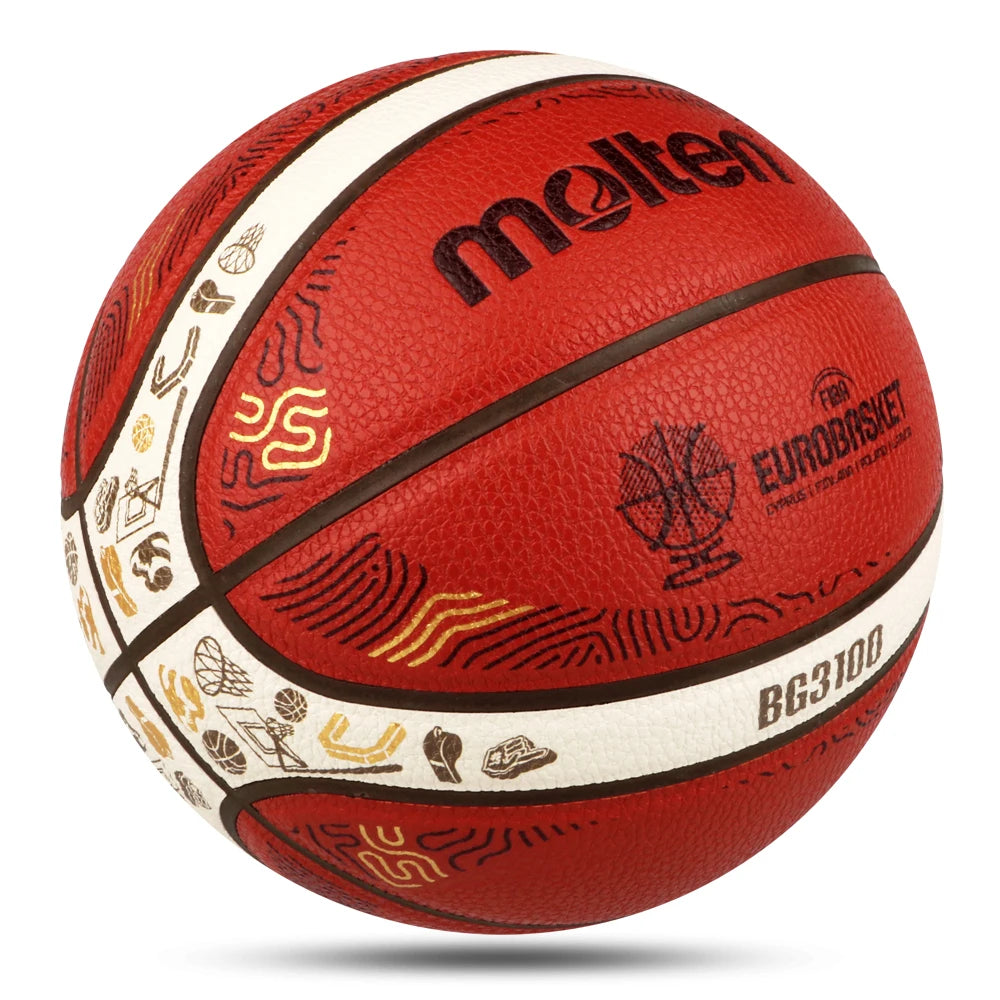 2025 Molten Basketball — Official Size 5/6/7 PU Indoor & Outdoor Ball for Men, Training, Match & Team Games