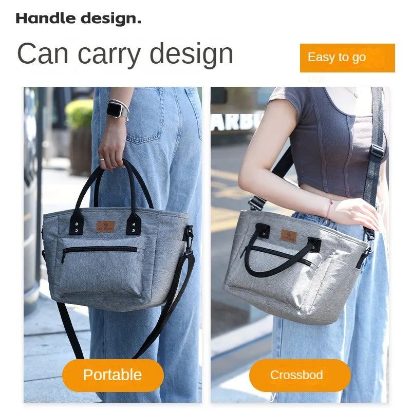 Portable Insulated Lunch Bag – Waterproof Picnic Lunch Box Tote for Office, Rice, and Meals