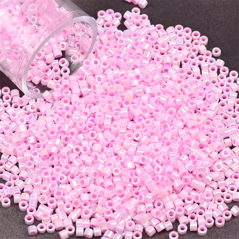 11/0 Mini Glass Beads – 2000PCS Small Cylindrical Beads for DIY Jewelry Making, Necklaces & Bracelets, 10g/Pack