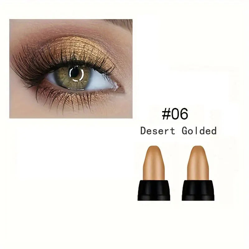 16-Color Pearlescent Eyeliner – Glitter Waterproof, Long-Lasting Non-Smudge Eye Makeup