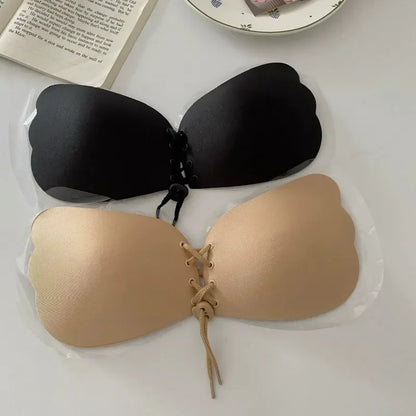 Invisible Nude Push-Up Bra Stickers – Silicone Chest Pasties for Women Wedding Lingerie