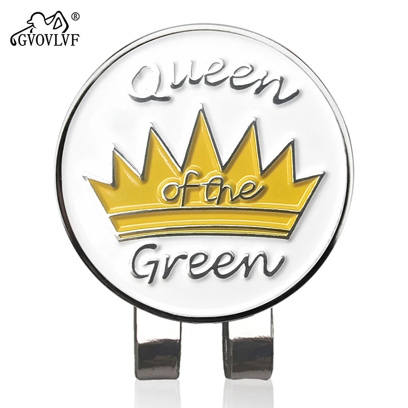 Golf Ball Marker with Hat Clip – Magnetic Alloy Marker, Tiger Putter Flog Glass & Lucky Clover Gift for Golfers