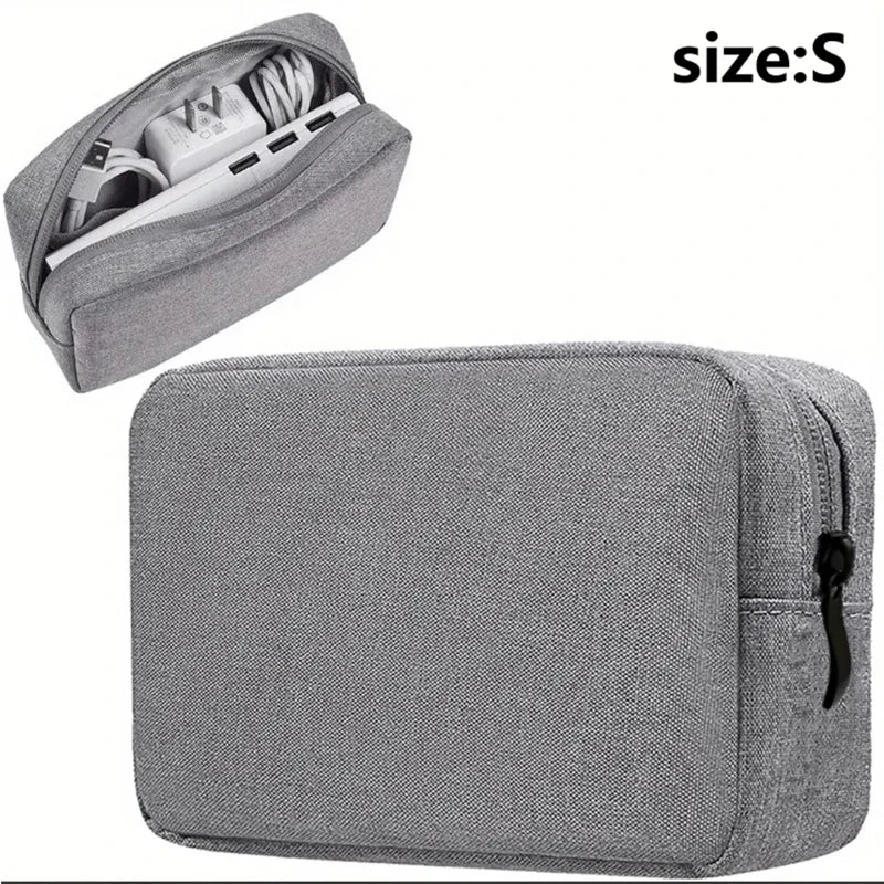 Waterproof Digital Accessories Organizer - Large Capacity Portable Travel Bag for Phone, USB Cables & Tech Gear