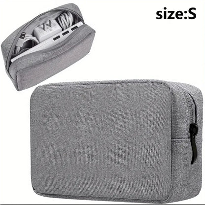 Waterproof Digital Accessories Organizer - Large Capacity Portable Travel Bag for Phone, USB Cables & Tech Gear