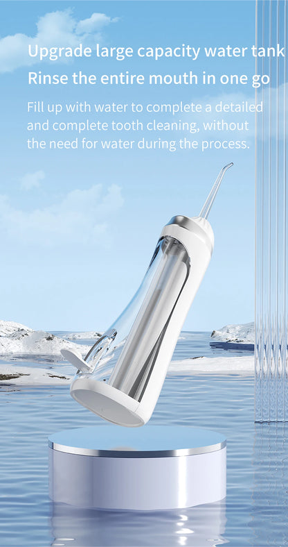 Teeth Water Flosser – Portable Electric Oral Irrigator for Home Dental Cleaning, Rechargeable & Waterproof