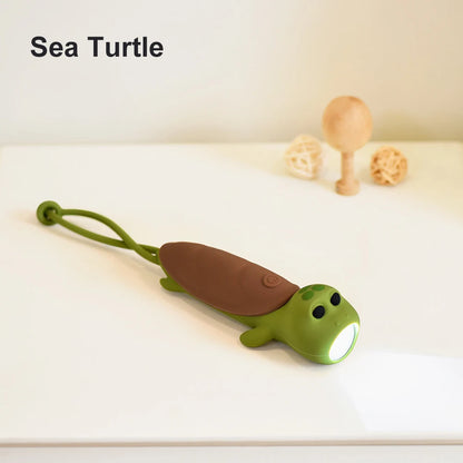 GGbingo Cute Silicone LED Flashlight – USB Rechargeable Bear and Rabbit Torch for Kids, Home, and Outdoor Use