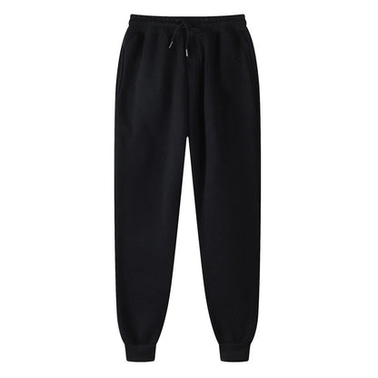 Men's Fleece Tracksuit Set – Solid Color Zip-Up Hoodie & Joggers | 2023 Fall/Winter Casual Sportswear