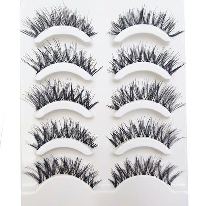 38 Styles 5 Pairs 3D Mink False Eyelashes – Natural Fake Lashes Makeup Beauty Tools