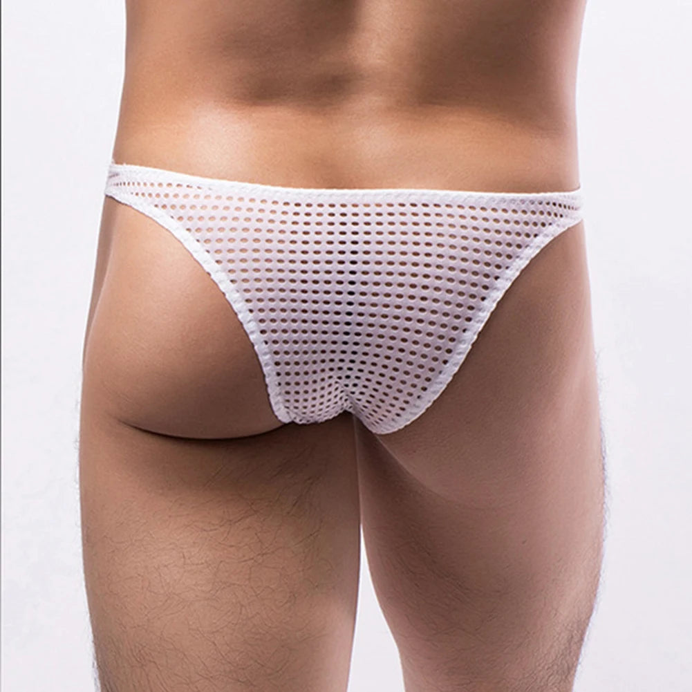 Men’s Ultra-Thin Breathable Underwear – Soft High Elastic Low Waist U-Convex Sexy Briefs Panties Comfort Fit