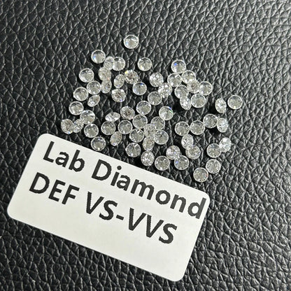 0.1–5CT Super White Lab-Grown Diamond Loose — IGI/GIA Certified, HPHT & CVD, DEFG VVS-SI, Diamond Tester Approved for Wedding Jewelry