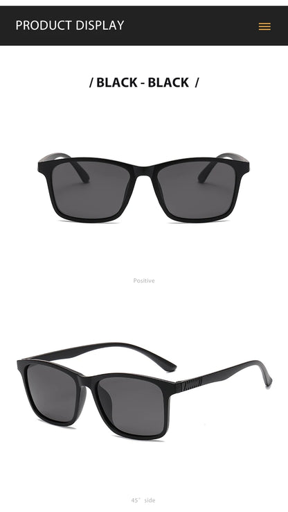 2024 New Men’s Business Polarized Square Frame Sunglasses – Fashion Outdoor Fishing & Driving Eyewear