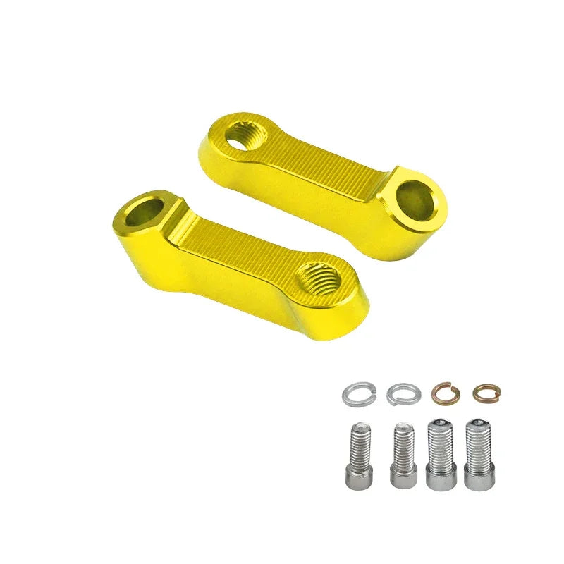 2PCS Suzuki V-Strom Mirror Extenders – Rearview Extension Riser Adapter for DL250 DL650 DL1000 800DE 1050XT Motorcycle Accessories