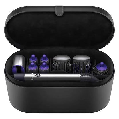 Portable PU Hair Dryer Storage Case – Large Capacity Dustproof Bag for Curling Tools & Accessories