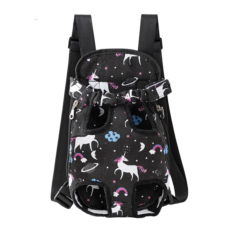 Pet Dog & Cat Carrier Backpack – Camouflage Mesh Outdoor Travel Bag with Breathable Shoulder Straps for Small Pets