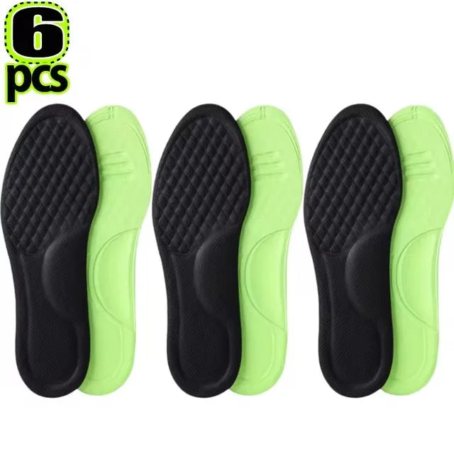 Memory Foam Orthopedic Shoe Insoles – Soft Deodorizing & Sweat-Absorbing Antibacterial Sports Insoles (2/12 Pairs) Shoe Comfort Inserts