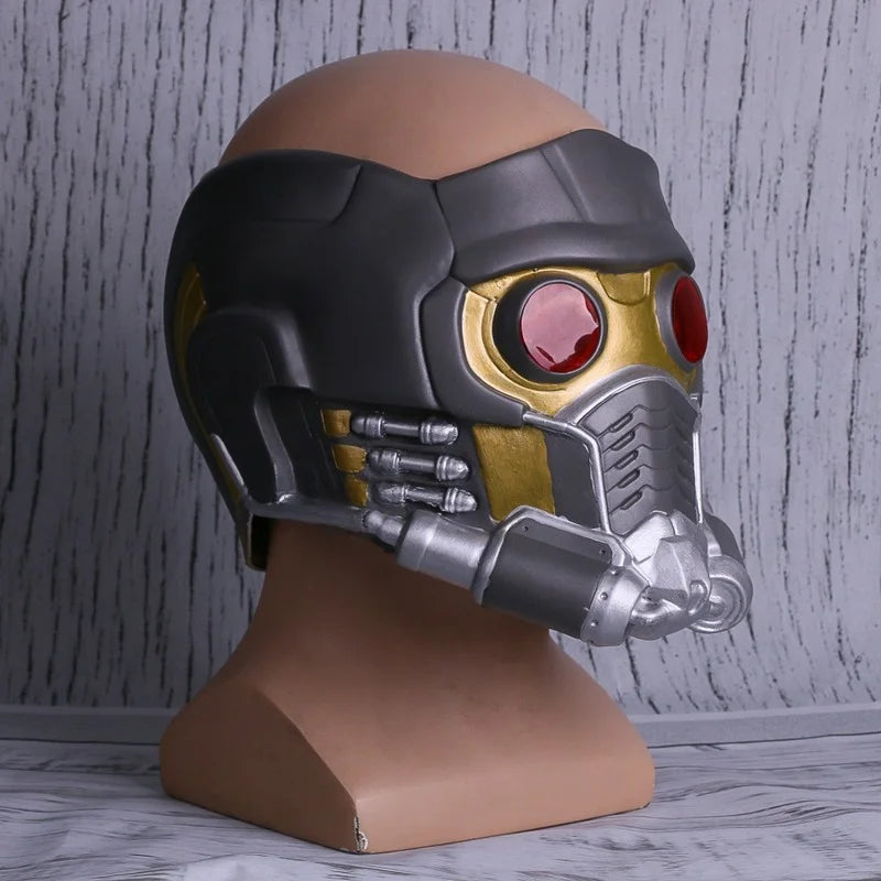 Star Lord LED Helmet Latex Mask — Cosplay Peter Quill Superhero Prop for Infinity War, Halloween & Party