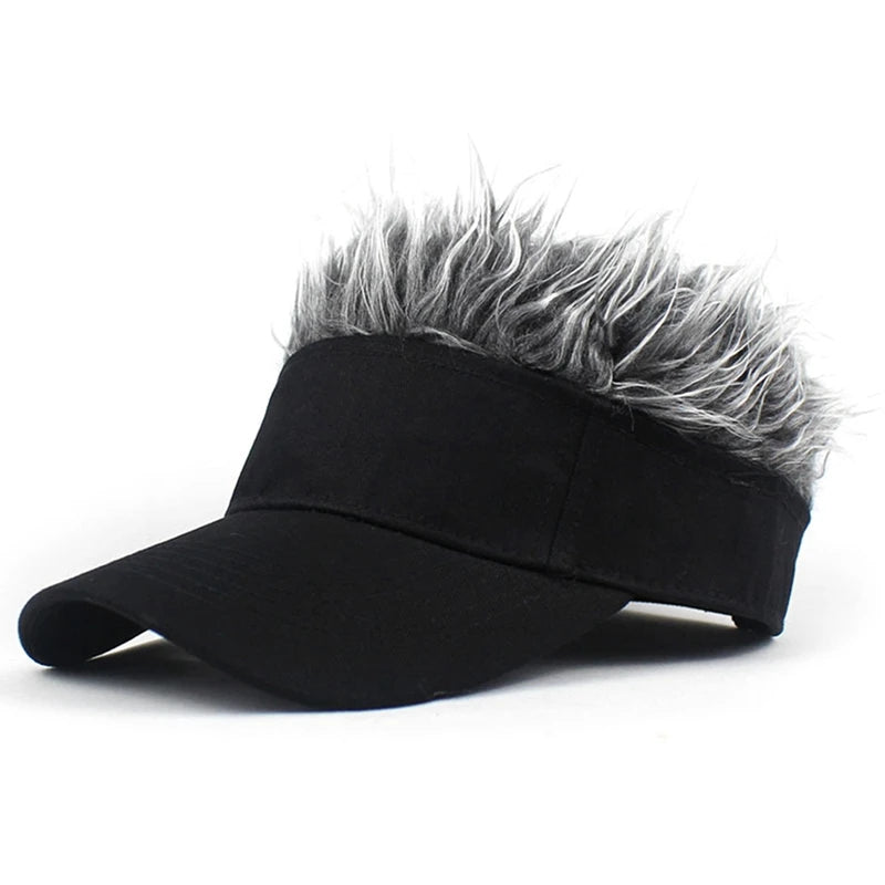 Spiked Wig Hat - Unisex Funny Hair Baseball Cap for Outdoor Sun Protection, Hip-Hop & Dance