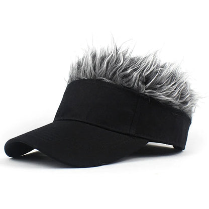 Spiked Wig Hat - Unisex Funny Hair Baseball Cap for Outdoor Sun Protection, Hip-Hop & Dance