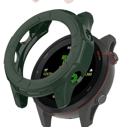 TPU Case & Tempered Glass Screen Protector for Garmin Forerunner 255/255S/955 – Protective Bumper Cover