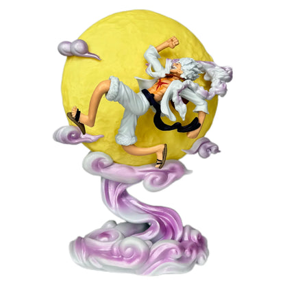 One Piece Luffy Gear 5 Moon Light Figure – 26cm Anime GK Statue Model, Nika Action Figure Home Decor Collectible Periphery Toy