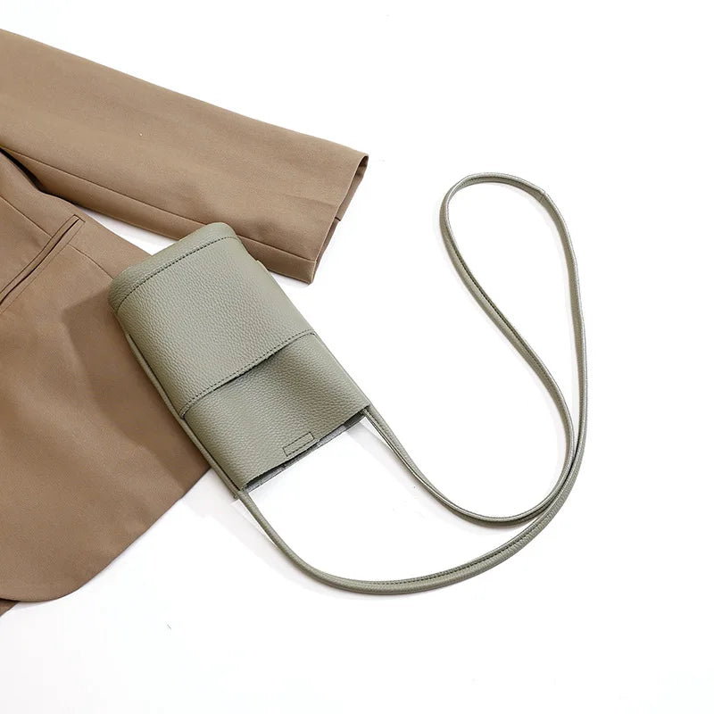 Soft PU Leather Phone Bag for Women - Fashion Crossbody Small Shoulder Bag with Versatile Everyday Style