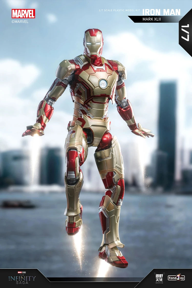 1:7 Original FondJoy Iron Man Action Figures – MK42, MK43, MK5, MK6, MK7 DIY Model, Tony Stark Legend Collection Toy for Kids Gift