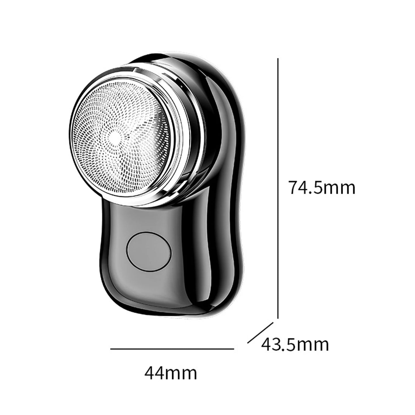 Cordless Rechargeable Nose & Beard Trimmer – Rotary Hair Clipper Grooming Shaver for Men