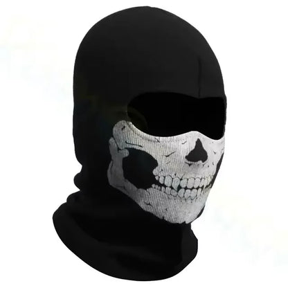 Motorcycle Skull Balaclava - Windproof Full Face Mask for Motorbike, Skiing & Bicycle Helmet Liner