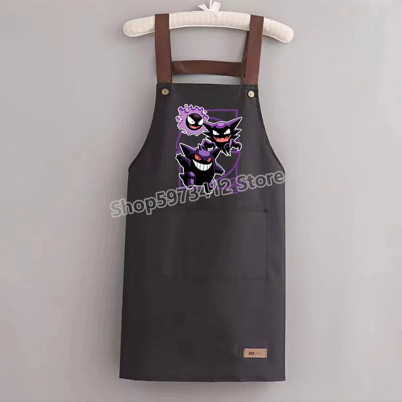 Pokémon Pikachu Waterproof & Oil-Resistant Apron — Durable Kitchen Cooking Workwear for Adults