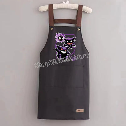 Pokémon Pikachu Waterproof & Oil-Resistant Apron — Durable Kitchen Cooking Workwear for Adults