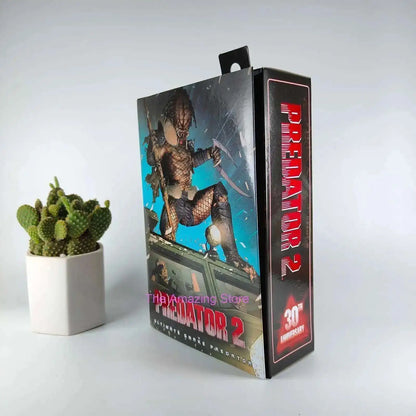 NECA Shaman Ahab Ultimate Scout Warrior Action Figure – Lost Battle Feral Jungle Hunter Predator Collector Toy