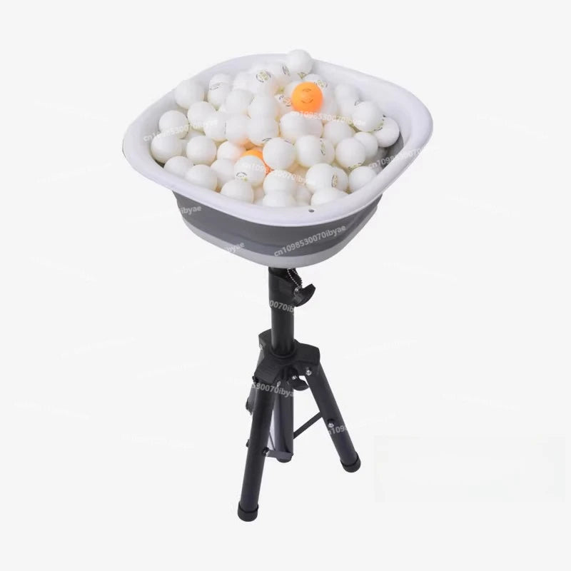 Portable Table Tennis Ball Collector – Multi-Ball Serving Basin with Mobile Storage Box for Arena Training and Practice Use