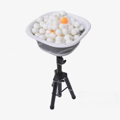 Portable Table Tennis Ball Collector – Multi-Ball Serving Basin with Mobile Storage Box for Arena Training and Practice Use