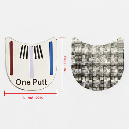 Alloy Golf Ball Marker and Hat Clip Set - Assorted Styles for Men and Women, Magnetic Golf Cap Clips and Accessories