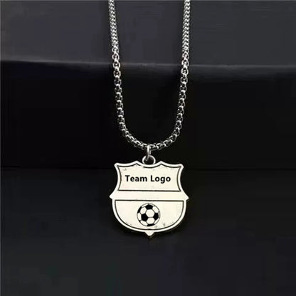 Football Team Pendant Badge – Alloy Soccer Club Charm for Jerseys, Bags & Fans Gift