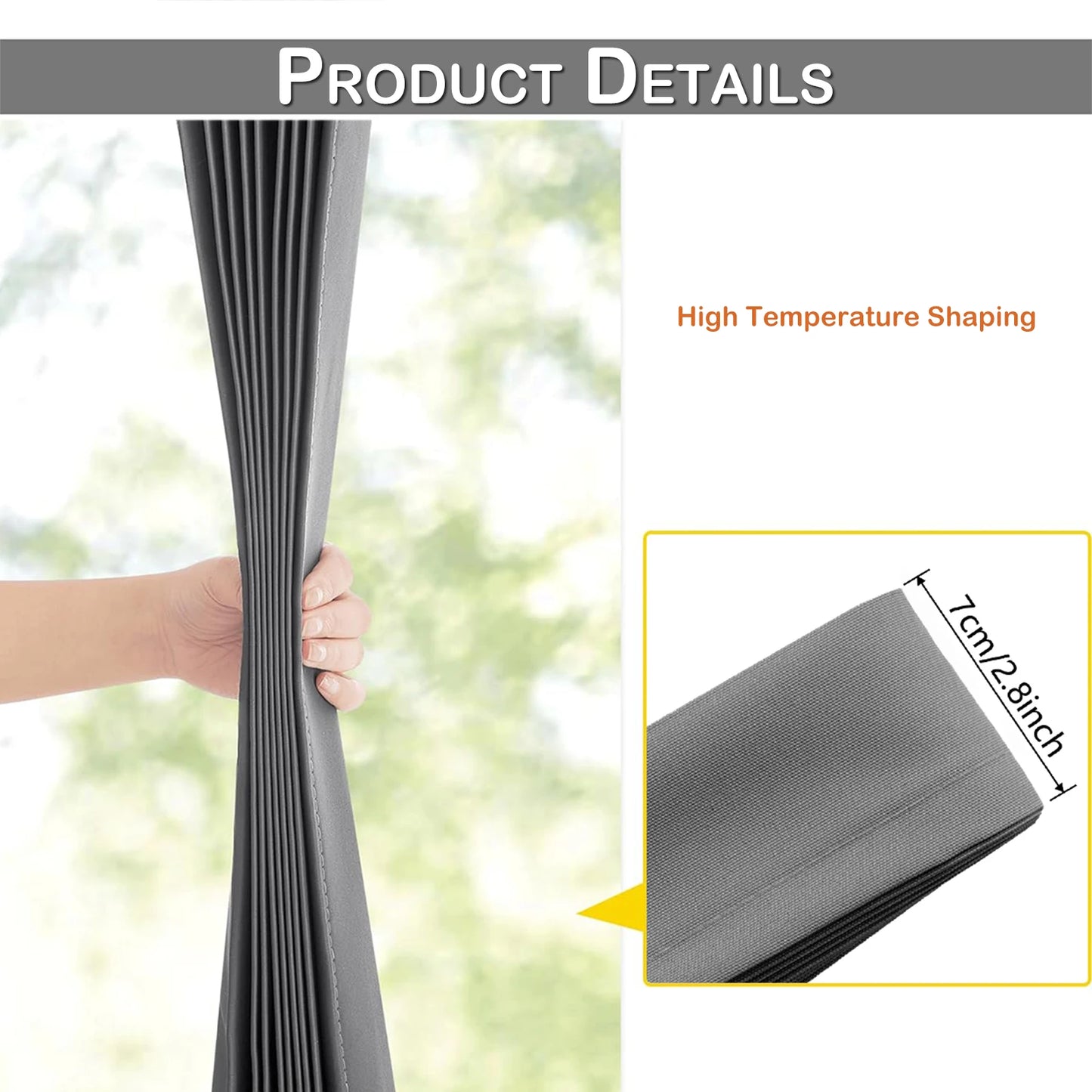 Extra Large Blackout Waterproof Curtain – Thermal Insulated Sliding Door & Shower Drapes for Living Room & Bedroom