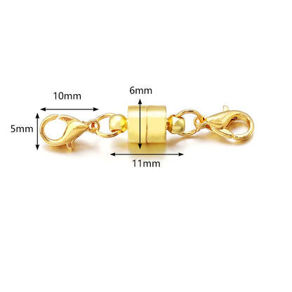 Magnetic Jewelry Clasps - Copper Double Lobster Clasp Connectors for DIY Bracelets & Jewelry Making