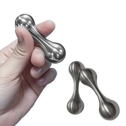 Stainless Steel Knucklebone Fidget Toy - Rotating Fingertip Stress Relief EDC Decompression Toy