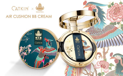 Catkin Phoenix Cushion Foundation – Full Coverage, Sheer Satin Finish, Light Beige with Refill Included