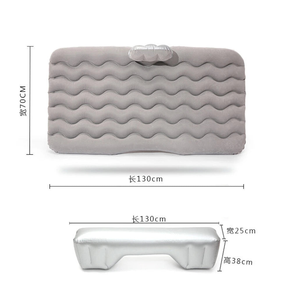 Universal Car Air Inflatable Travel Mattress – Back Seat Sofa Pillow & Camping Cushion