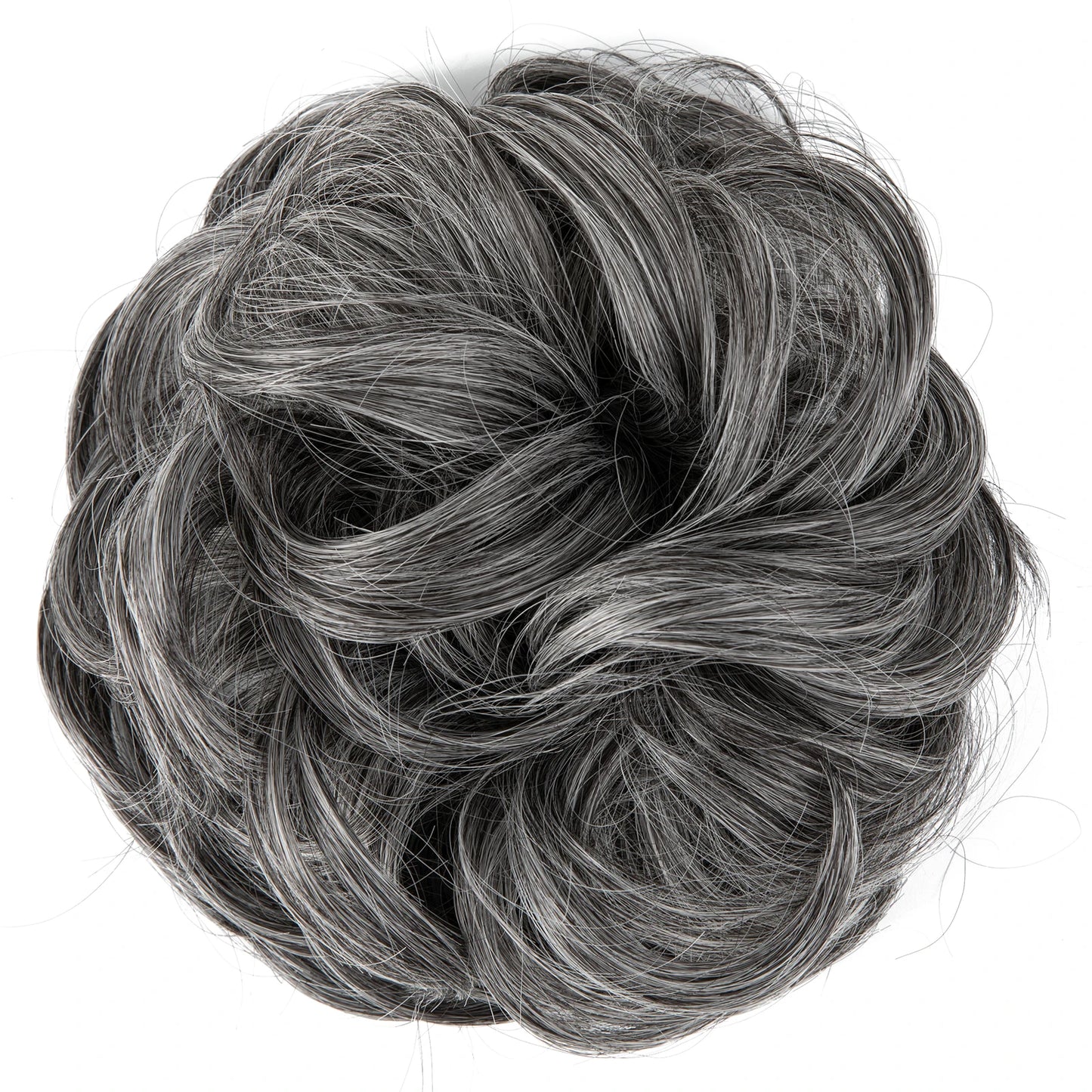 Synthetic Messy Hairpiece Chignon Scrunchie – Blonde & Brown Donut Bun for Women, Elastic Daily Use Hair Extension H9