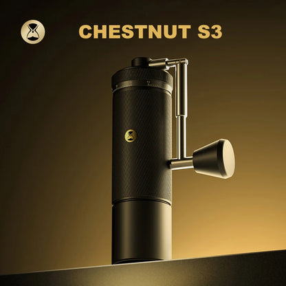 TIMEMORE Chestnut S3 Manual Coffee Grinder — Precision 0.015mm Adjustment Burr Mill for Espresso & Hand Grinding