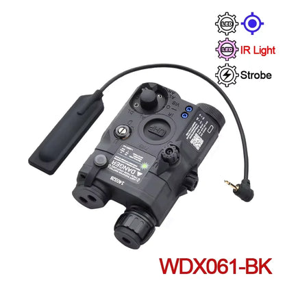 Tactical Surefir M300A/M600C Flashlight — Nylon PEQ-15 Battery Box with Dual Control Switch, Fits 20MM Rail
