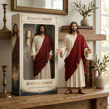 Jesus Open Arms Blessing Statue - 1/6 Scale Hand-Painted Christ Figurine for Home Decor