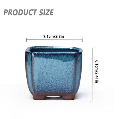 Ceramic Succulent Flower Pot - Ventilated Planter for Indoor & Outdoor Plants