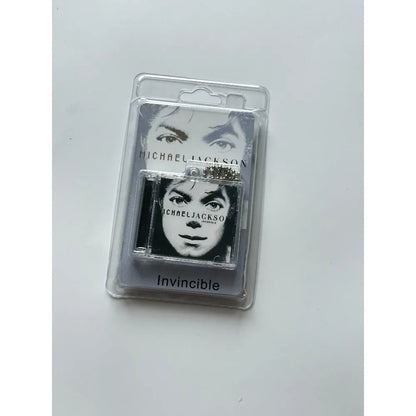 Michael Jackson Mini CD Album Keychain - NFC Acrylic Charm with High-Definition Design & Gift Packaging