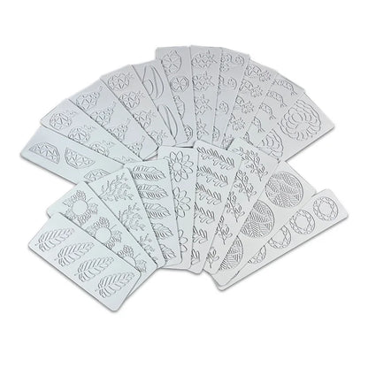 Various Leaves & Geometric Flower Silicone Cake Lace Mold — Cake Decorating Border Tool for Baking